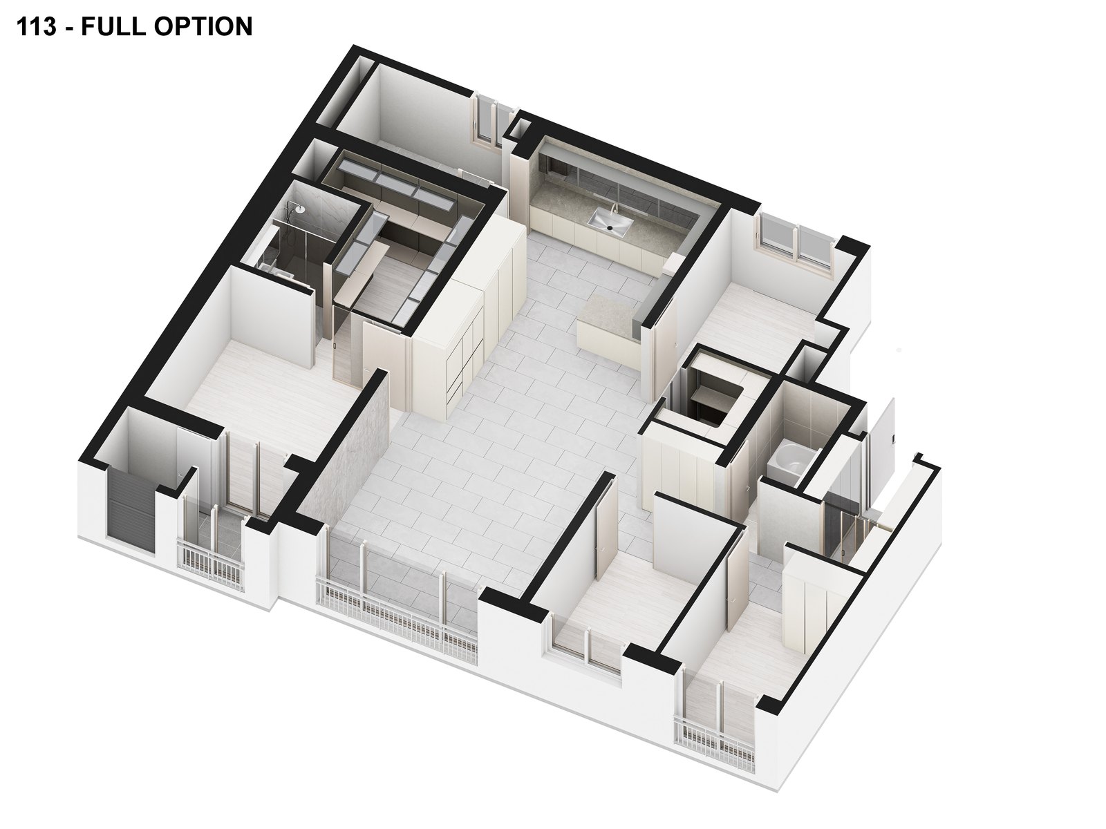 113 타입 3D 평면