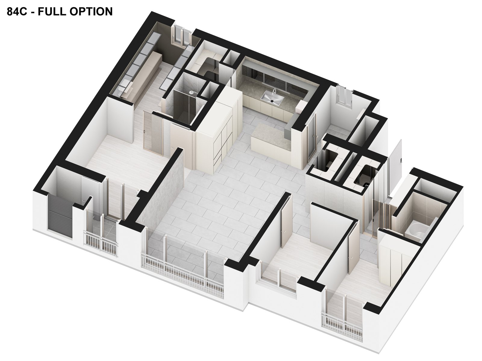 84C 타입 3D 평면